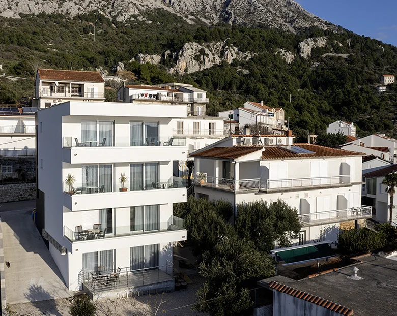 Haus Klaričić, aerial view